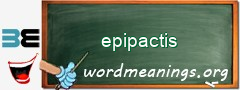 WordMeaning blackboard for epipactis